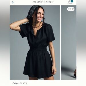 Anthropologie The Somerset Romper L
